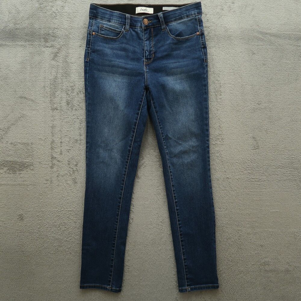 Angels Women’s Skinny Jeans in Dark Blue Denim